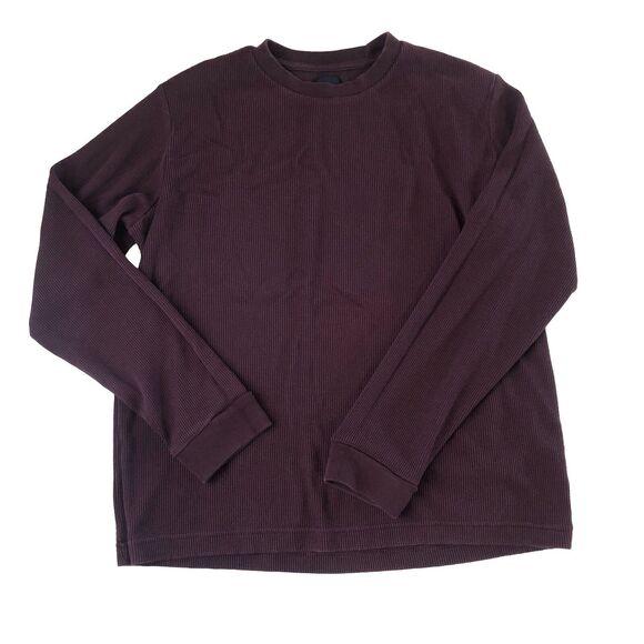 Gap Mens Waffle Knit Long Sleeve Purple Size Small - Picture 1 of 14